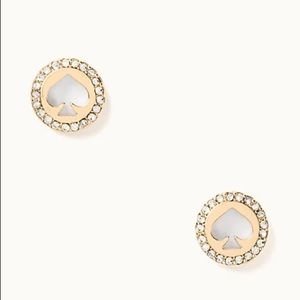 NWT Kate Spade Halo Spade Studs
